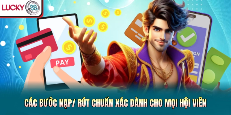 Các bước nạp/ rút chuẩn xác dành cho mọi hội viên