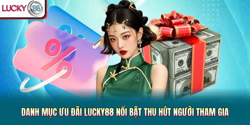 Danh mục ưu đãi Lucky88 nổi bật thu hút người tham gia