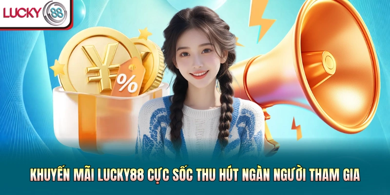 Khuyến Mãi Lucky88 Cực Sốc Thu Hút Ngàn Người Tham Gia